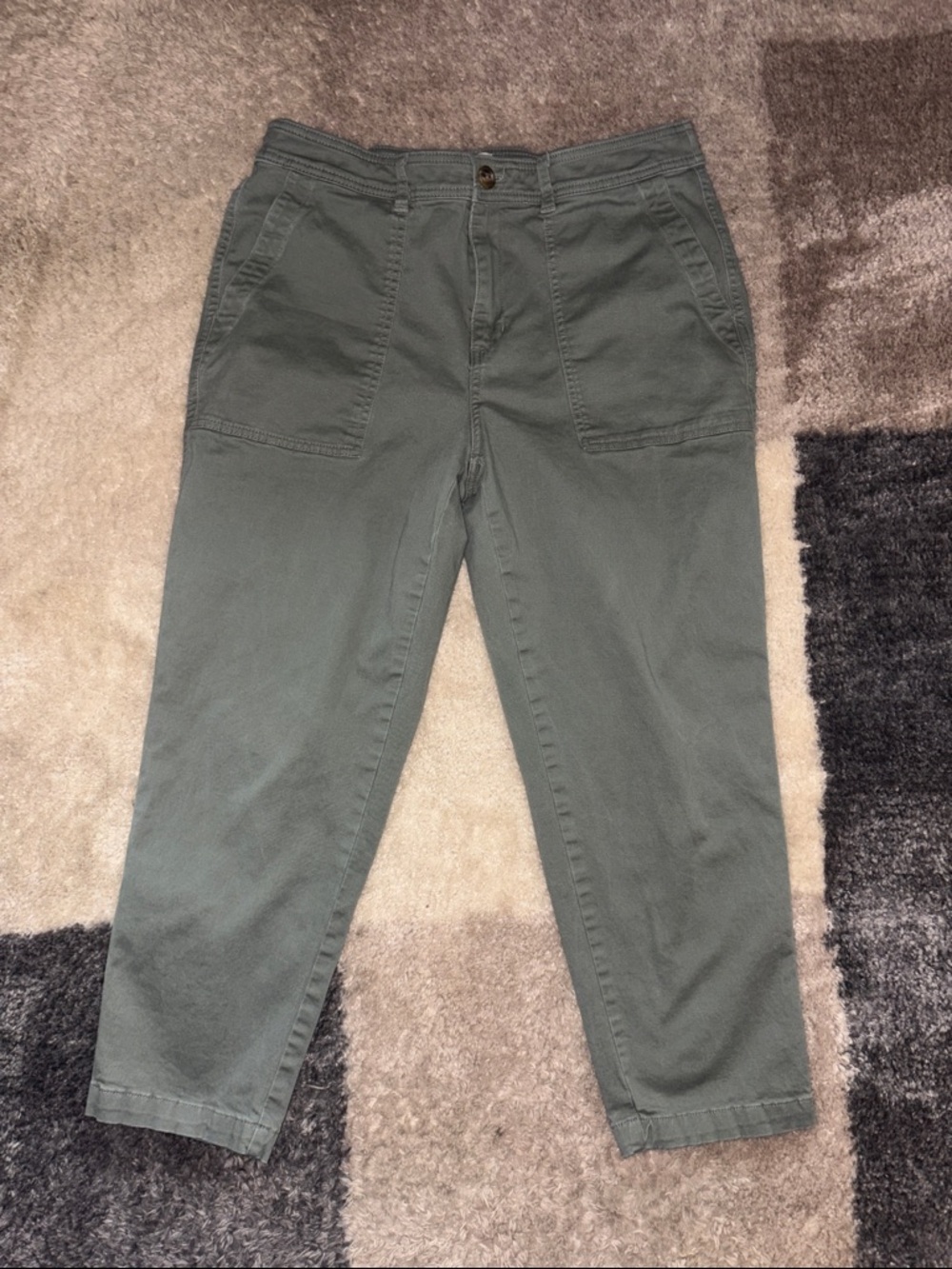 a new day Olive Green Cotton Chinos. Ladies 14